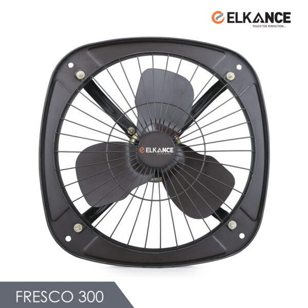 Elkance 12 300MM Fresco High Speed Fresh Air Fan (Matt Brown) For Kitchen Bathroom & Office - Compact and Efficient Coolin12